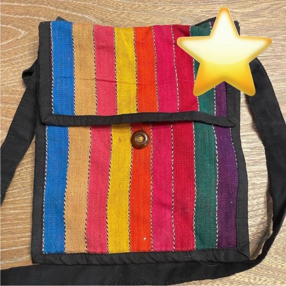 Handmade Handbags - ⭐️Bundle 3/$20 or 5/$25⭐️ Multicolor Striped Crossbody Bag